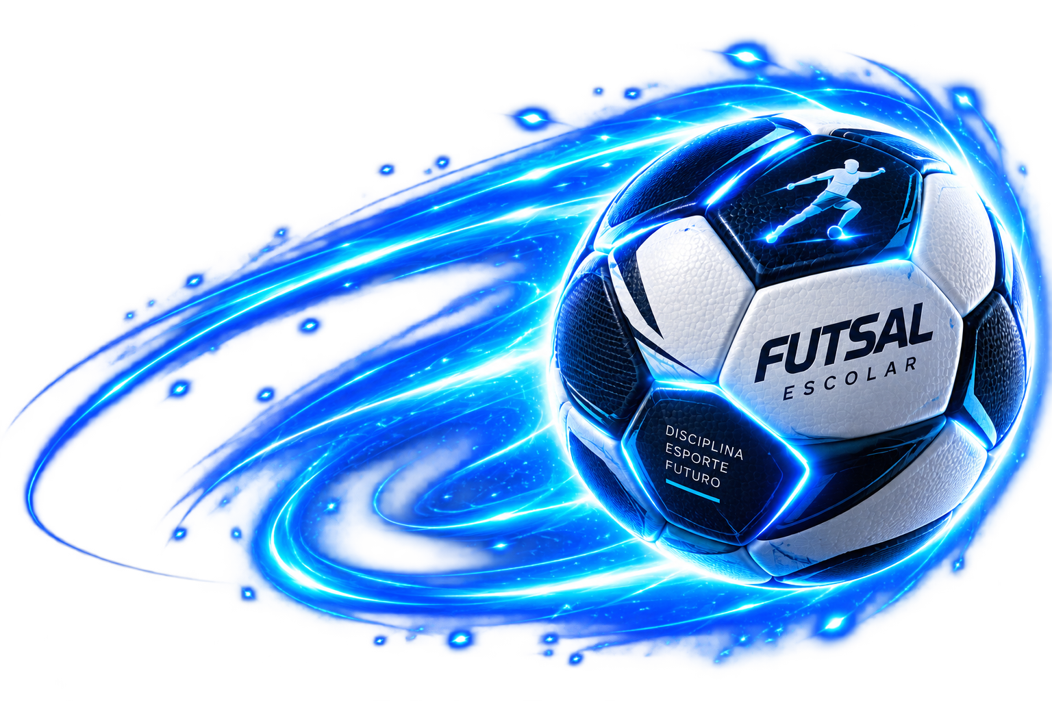 Bola de futsal em destaque